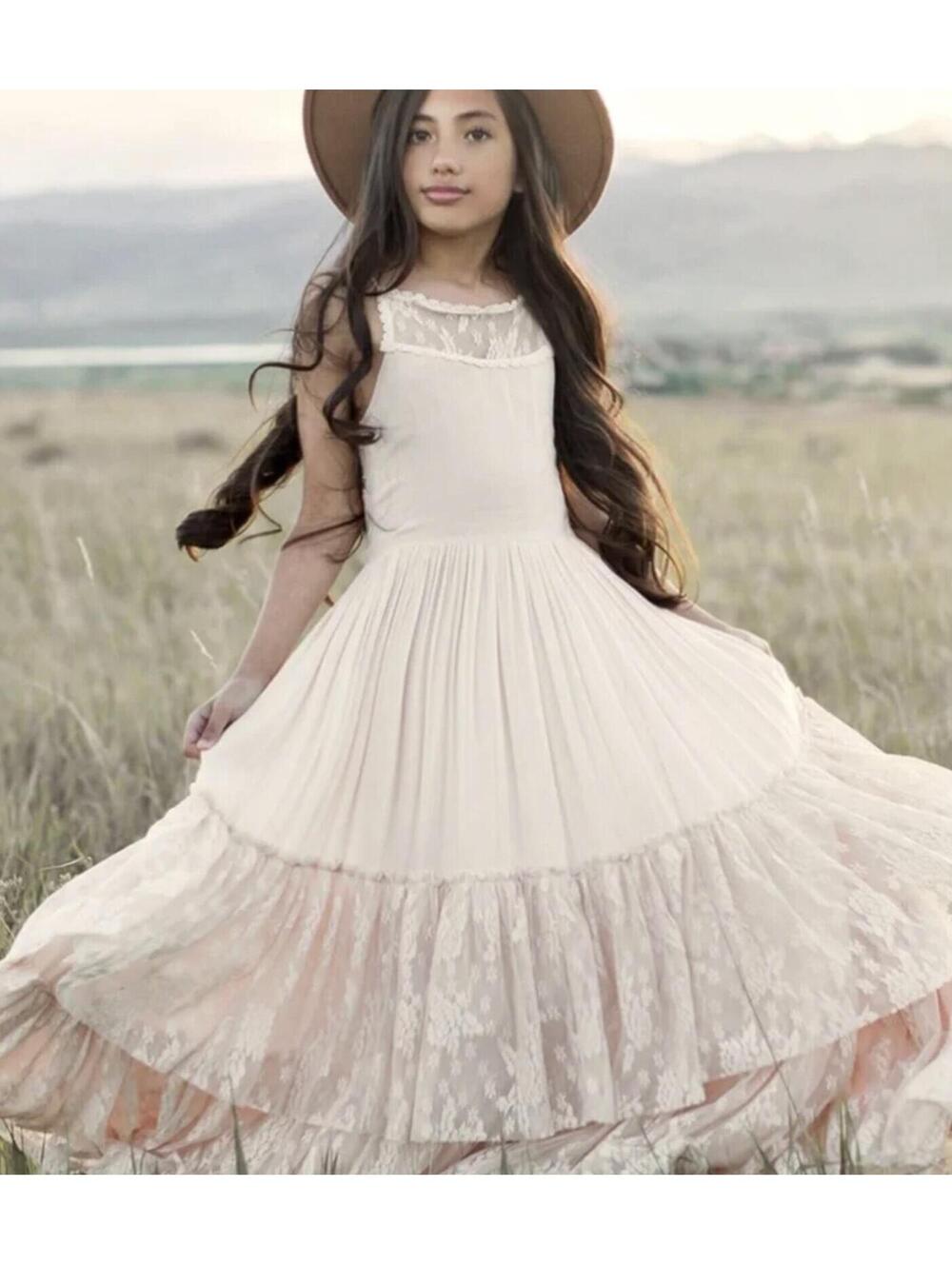 Joyfolie Catrin Dress in Cream Size 8 in Perfect Shape